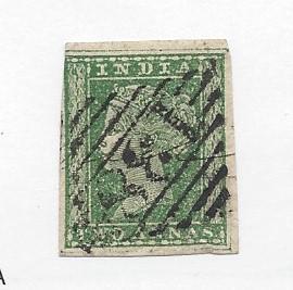 India, 5, Queen Victoria Single,**Used**