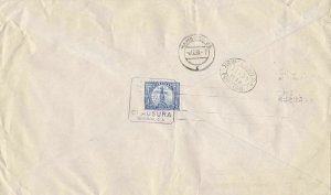 guatemala 1938 central america registered multi stamp & sheet cover ref r11761