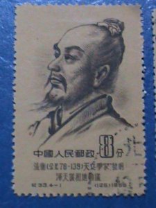 ​CHINA STAMP:1955,SC# 245-8 ANCIENT SCIENTIST :CTO STAMP NH-SET. LAST ONE