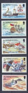 Alderney 60-64 MNH Ships SCV16.50