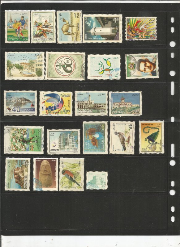 ALGERIA COLLECTION ON STOCK SHEET, MINT/USED