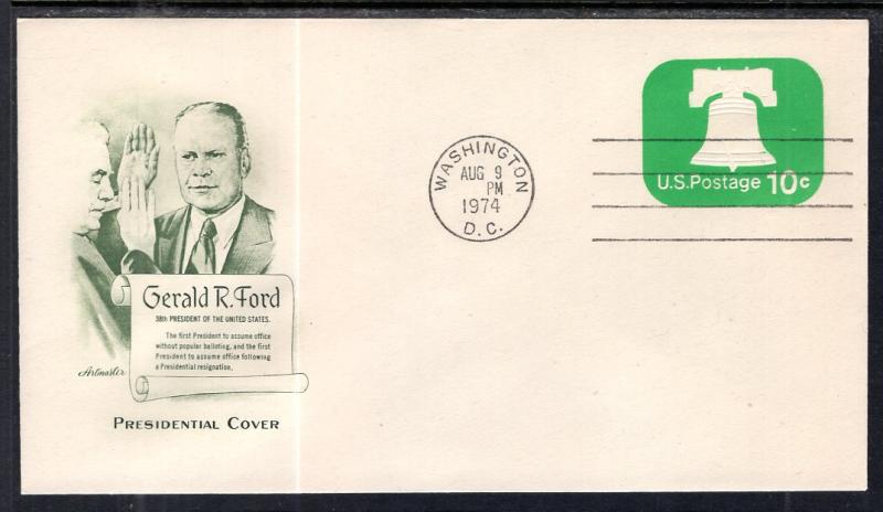 US Gerald Ford Sworn in as President 1974 Artmaster Cover