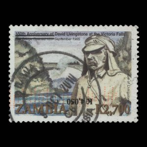 Zambia 2009 (Variety) K4,050/K2,700 David Livingstone with inverted surcharge ––