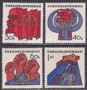 Czechoslovakia Sc #1754-1757 MNH