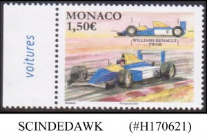 MONACO - 2021 RACING CARS / LEGENDARY RACE CARS 1V MNH