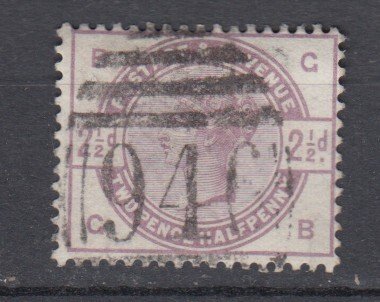 J38916, jlstamps, 1883-4 great britain used #101 queen