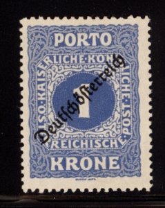 Austria 1919  Scott #J72 MH