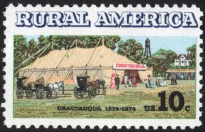 SC#1505 10¢ Rural America: Chautauqua Tent (1973) MNH