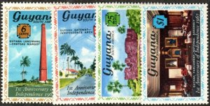 Guyana 28-31 - Mint-H - First Anniversary of Independence (1967) (cv $1.15)