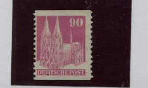 GERMANY USA BRITISH ZONE SCOTT 657 MICHEL 96 MNH IMPERF AT TOP & BOTTOM SIGNED