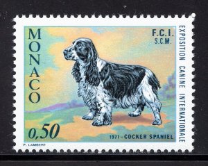 Monaco 810 MNH, Monaco Intl. Dog Show Issue from 1971.