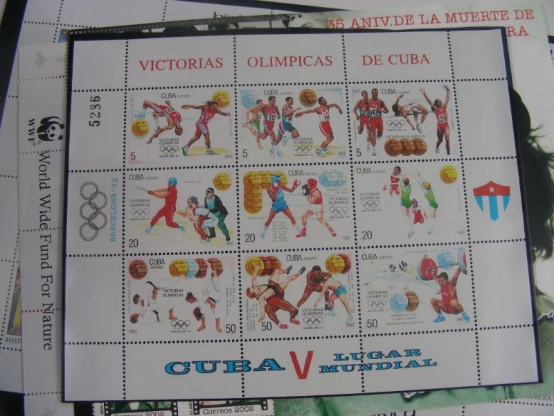 CUBA, Excellent accumulation of Souvenir Sheets & other Stamps