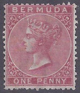 Bermuda scott #1 unused hinged F-VF