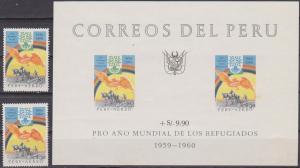 Peru C163-4, C164a F-VF Unused CV $16.55 (12912L)  