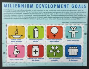 (BJ Stamps) UN-NY. #995. 2009 sheet of 8. VF, OG, MNH. CV $10.00.