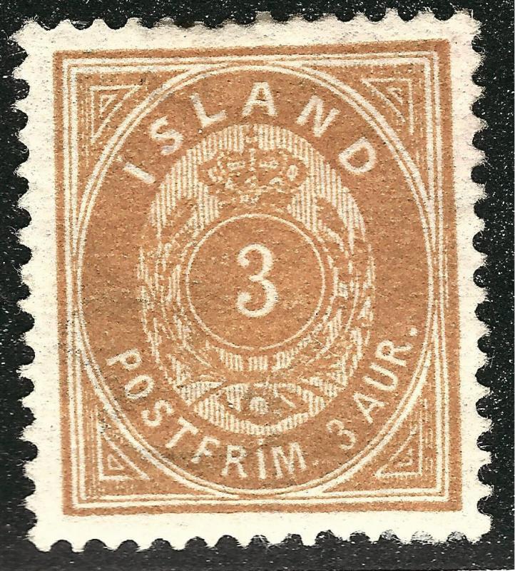 Elusive VF Mint OG hr Iceland #15 SC$82.50 very nice!...Make me an OFFER!