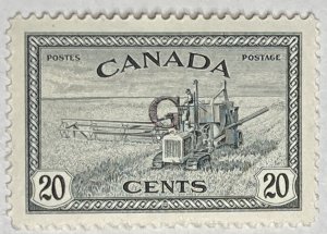 CANADA 1950 #O23 Overprint 'G' in Black Official Stamp - MH