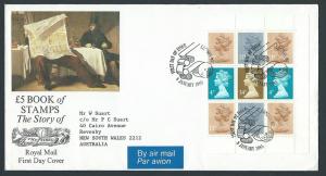 GB QEII 1985 Machins Booklet Pane x864l  VFU The Times