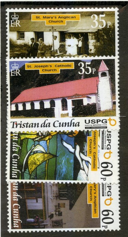 TRISTAN DA CUNHA 697-700  MH SCV $13.00 BIN $5.25