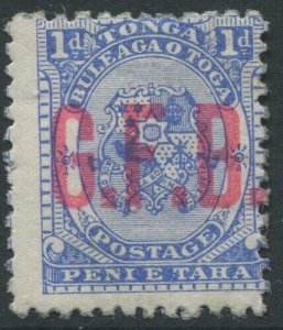 Tonga Official 1894 SGO1 1d ultramarine G.F.B. MLH