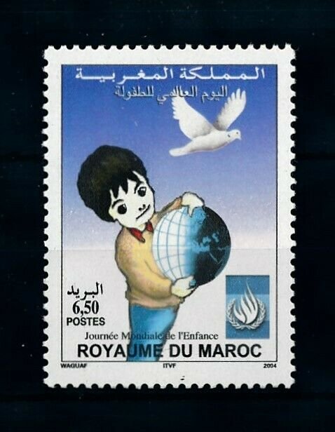 [102182] Morocco 2004 Birds vögel oiseaux dove child day  MNH