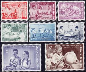 Belgium - 1960 - Scott #545-52 - MNH - Independence of Congo