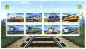 Trains of the World,, S/S 8, DOMI2130