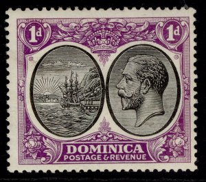 DOMINICA GV SG72, 1d black & bright violet, M MINT.