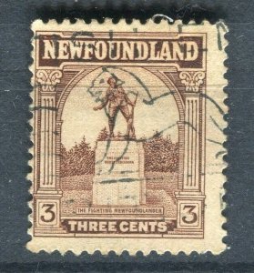 NEWFOUNDLAND; 1923 early Pictorial views issue fine used 3c. value