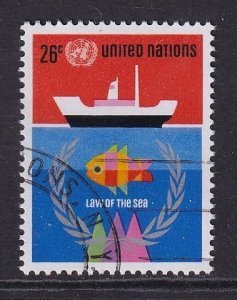 United Nations  New York  #255 cancelled 1974 law of the sea 26c