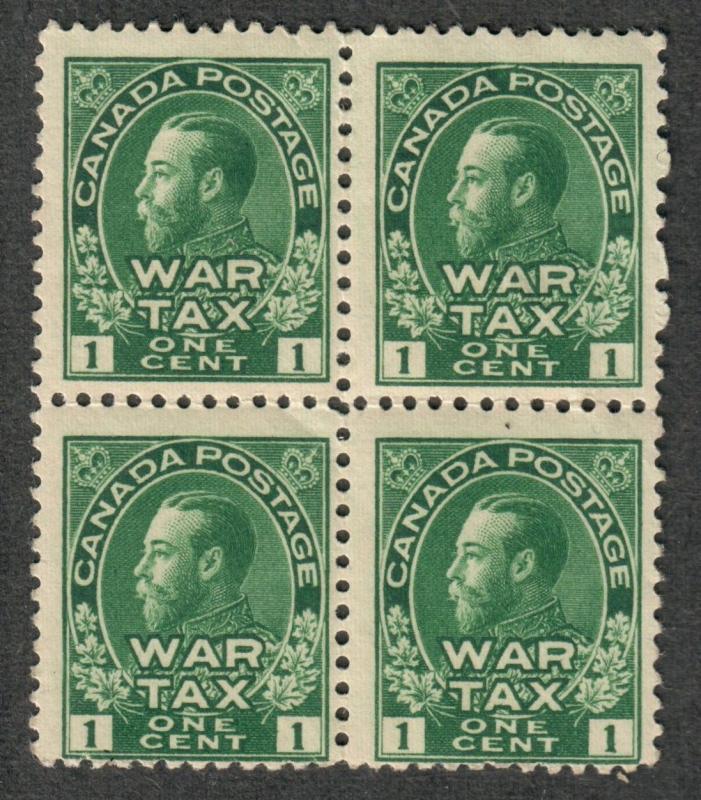 Canada Sc#MR1 M/NH/F+, War Stamps Block of 4, Cv. $240