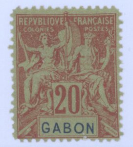 Gabon, Scott #22, MH