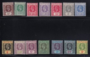 Fiji Scott #'s 93 - 106 Set VF OG hinged nice colors scv $ 153  ! see pic !