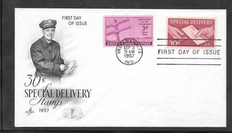 Just Fun Cover #E21 FDC Special Delivery ArtCraft Cachet (A1045)