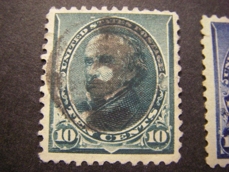 Scott 219-229, 1890-3 Regular issue Beauties, USED Complete set, CV $260+