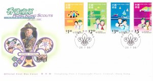 HONG KONG 1998 Scouts Official FDC
