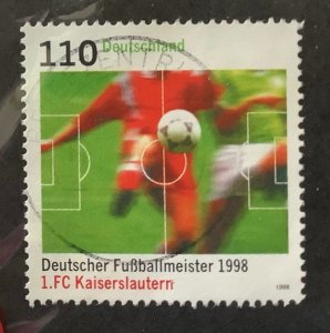 Germany 1998 Scott 2016 used - 110pf,  FC Kaiserslautern, Football Champions