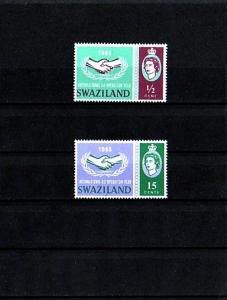 SWAZILAND - 1965 - QE II - ICY - COOPERATION YEAR - MINT - MNH - SET!