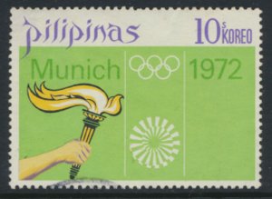 Philippines Sc# 1164  - Used  Olympics Munich see details & scan