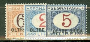 DT: Oltre Giuba J1-10 mint CV $620; scan shows only a few