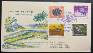 3 Keeling Cocos Island First Day Covers FDC Collection Lot 1969