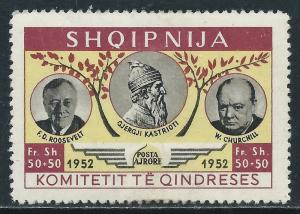 Albania, Government In Exile 1952 Issue, MH