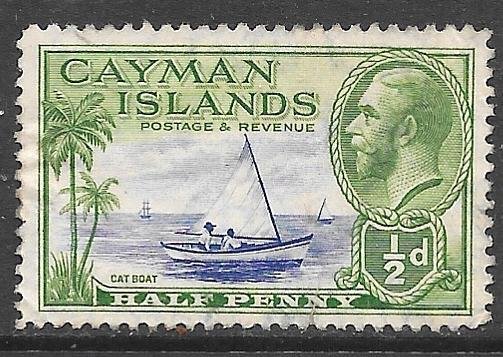 Cayman Islands 86: 1/2p Catboat, used, F-VF