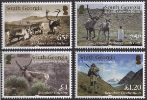 South Georgia 505-505 (SG615-618) (mnh set of 4) reindeer (2014)