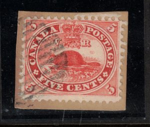 Canada #15 Very Fine Used On Piece