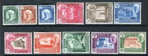 ADEN-QU'AITI STATE IN HADHRAMAUT- ½ to 5r lightly mounted mint set of 11 Sg 1-11