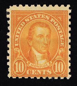 AFFORDABLE GENUINE SCOTT #591 F-VF 10¢ MINT PRISTINE OG NH PERF 10 ROTARY UNWMK