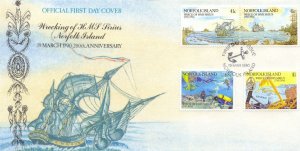 Norfolk Island Scott #'s 471 - 474 First Day Covers