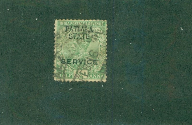 PATIALA INDIAN STATE O30 USED BIN $0.50