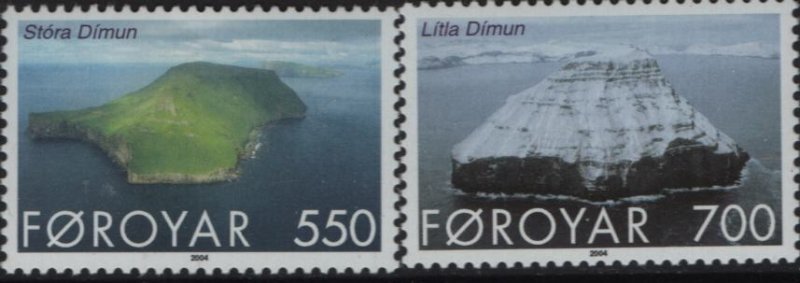 FAROE ISLANDS 439-40 MNH F/VF SET OF 2